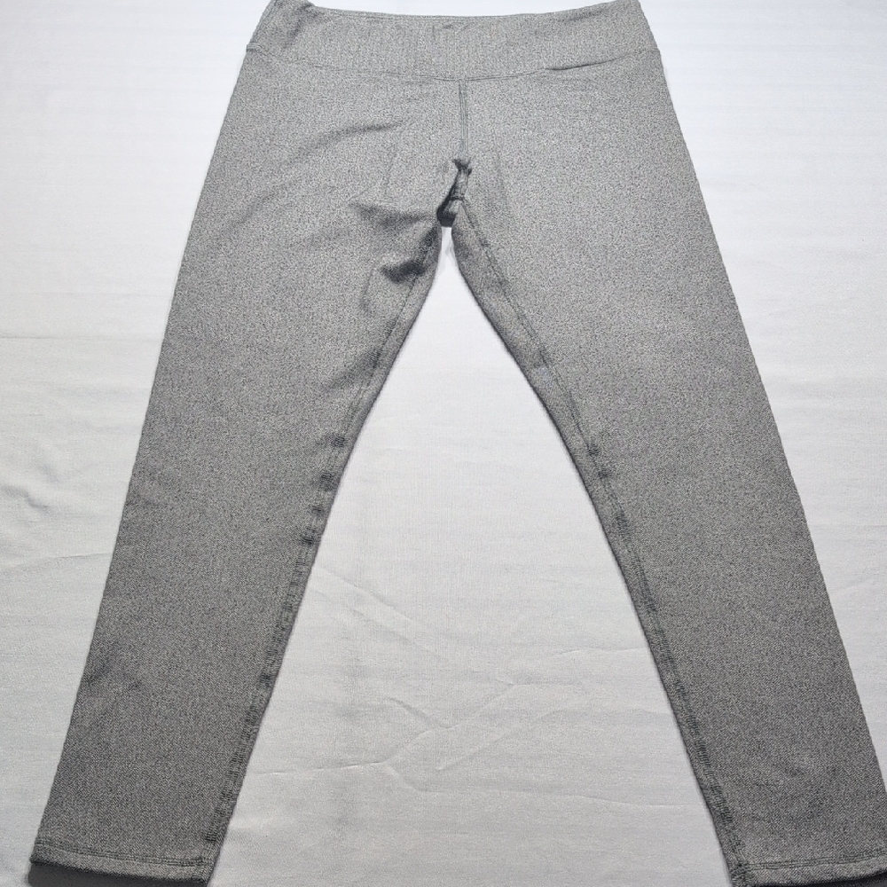 Eddie Bauer Gray Herringbone Leggings Size Large
